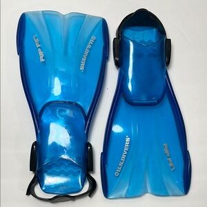 U.S. Divers Kids Blue Rip Fin Swim Fins - L/XL (1-4)